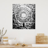 Circle of Angels Dante's Paradise Illustration Poster (Keuken)