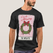 Circle of Blessings Christmas Wreath  T-shirt (Voorkant)