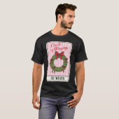 Circle of Blessings Christmas Wreath  T-shirt (Voorkant volledig)