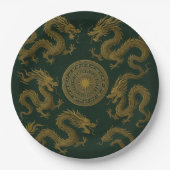 Circle of Dragons Plate Papieren Bordje (Voorkant)