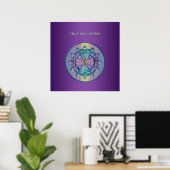 Circle of Fifths Music Mandala Poster (Thuiskantoor)