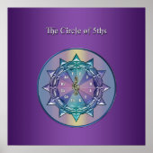 Circle of Fifths Music Mandala Poster (Voorkant)