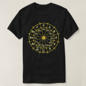 Circle of Fifths Music Theory akkoordgrafiek T-shirt (Design voorkant)