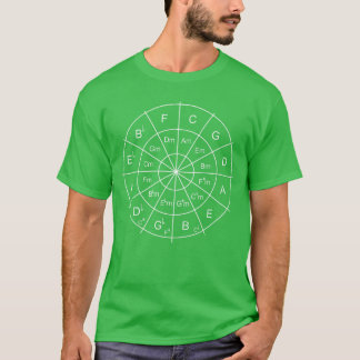 Circle Of Fifths Musiceacher Music Student Musicia T-shirt