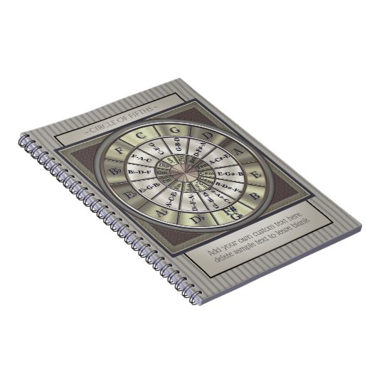 Circle of Fifths Musicians Journal Notitieboek (Rechterzijde)