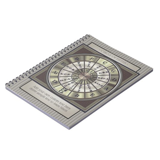 Circle of Fifths Musicians Journal Notitieboek (Linkerzijde)