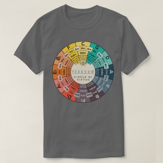 Circle of Fifths T-shirt (Design voorkant)
