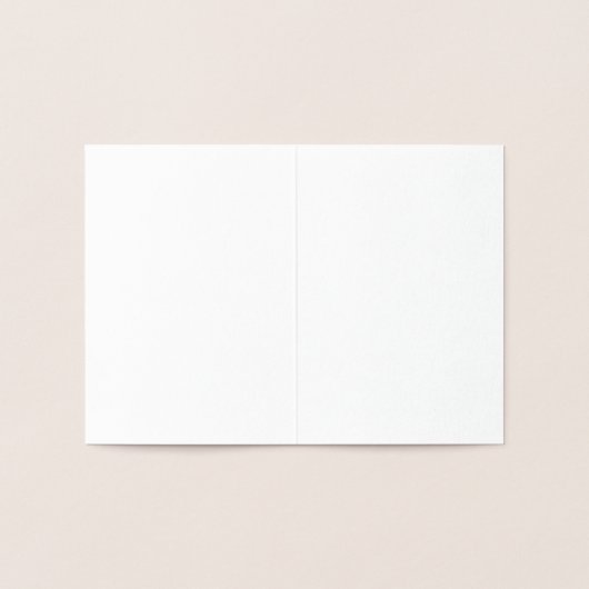 Circle of Gold Hearts Monogram Initiaal Blank Folie Kaarten (Binnen)