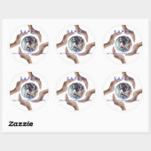 Circle_of_Hands, S.A.F.E.R., http://saferworld Ronde Sticker (Vel)