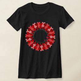 Circle of hearts dames T-shirt