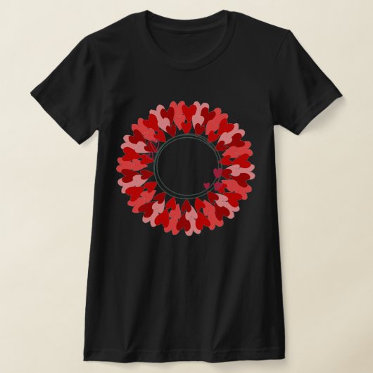 Circle of hearts dames T-shirt (Laagn)