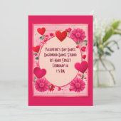 Circle of Hearts Valentijnsdag Dance Kaart (Staand voorkant)