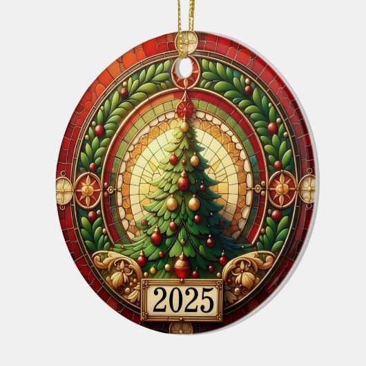 Circle of Light – Christmas Tree Blessing 2025” Keramisch Ornament (Links)