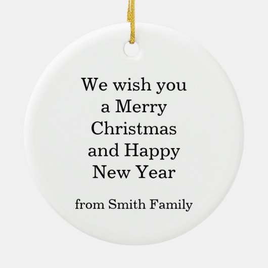 Circle of Light – Christmas Tree Blessing 2025” Keramisch Ornament (Achterkant)