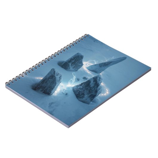 Circle of Light in the Snow Notitieboek (Linkerzijde)