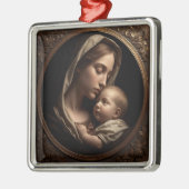 “Circle of Light: Madonna and Child”Ornament Metalen Ornament (Links)