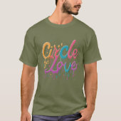Circle of Love - Hartelijk ontwerp T-shirt (Voorkant)