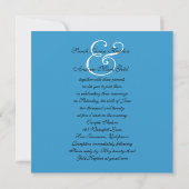 Circle of Love Jewish Hebrew Wedding Invitation Kaart (Achterkant)