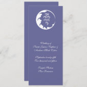 Circle of Love Jewish Wedding Ceremony Card Programmakaart (Voorkant / Achterkant)