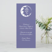 Circle of Love Jewish Wedding Ceremony Card Programmakaart (Staand voorkant)