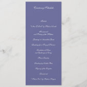 Circle of Love Jewish Wedding Ceremony Card Programmakaart (Achterkant)