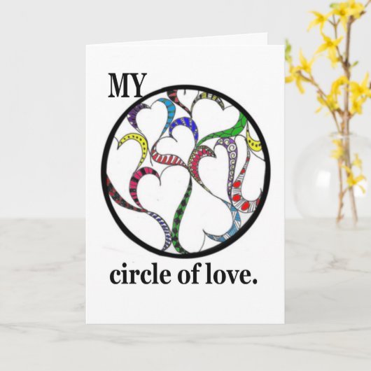 CIRCLE OF LOVE KAART (Gele Bloem)
