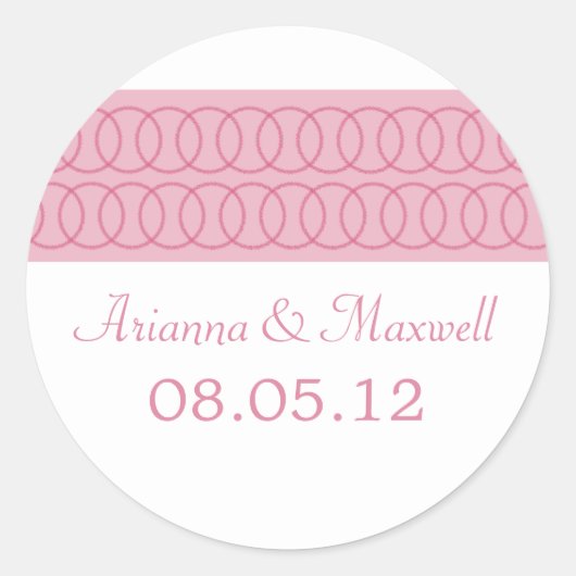Circle of Love Wedding Stickers (Voorkant)