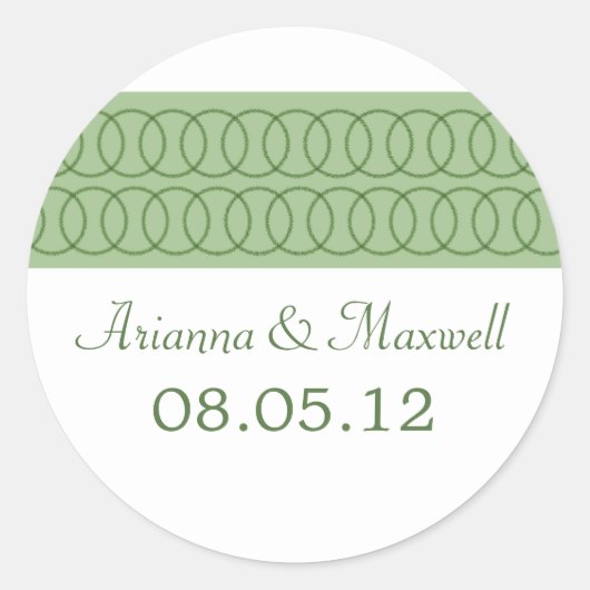 Circle of Love Wedding Stickers (Voorkant)
