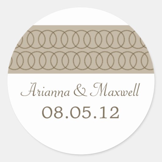 Circle of Love Wedding Stickers (Voorkant)