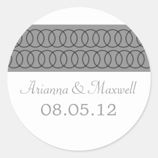 Circle of Love Wedding Stickers (Voorkant)