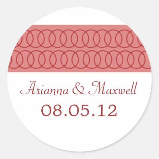 Circle of Love Wedding Stickers (Voorkant)
