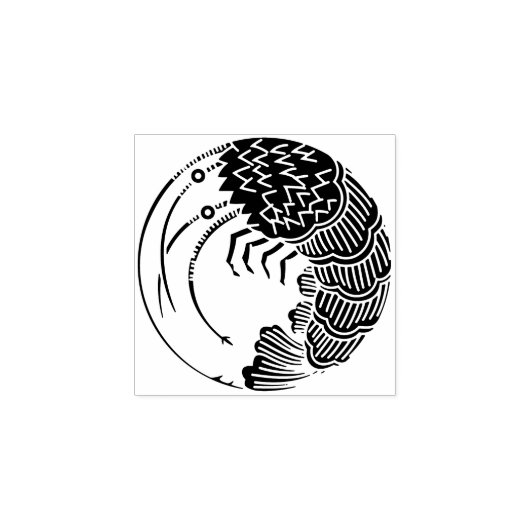 Circle of shrimp / 海老の丸 rubberstempel (Afrduk)