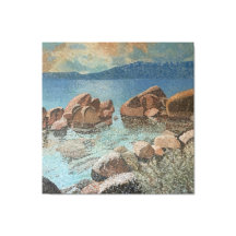 Circle of Stones Lake Tahoe Impressionisme