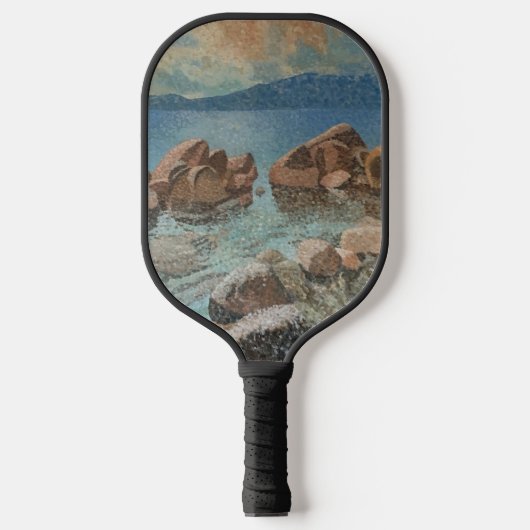 Circle of Stones Lake Tahoe Impressionisme Pickleball Paddle (Voorkant)