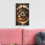 Circle of the Devouring Wild Canvas Afdruk (Insitu (Woonkamer))