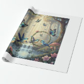 Circle of Whimsy in the Enchanted Grove Cadeaupapier (Uitgerold)