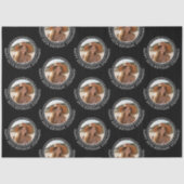 Circle One Foto Gelukkige Verjaardag Groet - Zwart Tissuepapier (Voorkant)