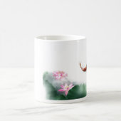 Circle Oriental Zen Feng Shui Koi & Lotus Koffiemok (Center)