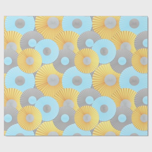 Circle Origami Pastel Pattern Cadeaupapier (Vlak)