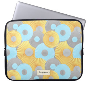 Circle Origami Pastel Pattern Laptop Sleeve