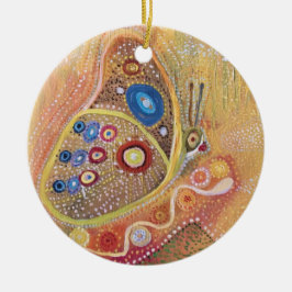Circle Ornament Butterfly Art Painting