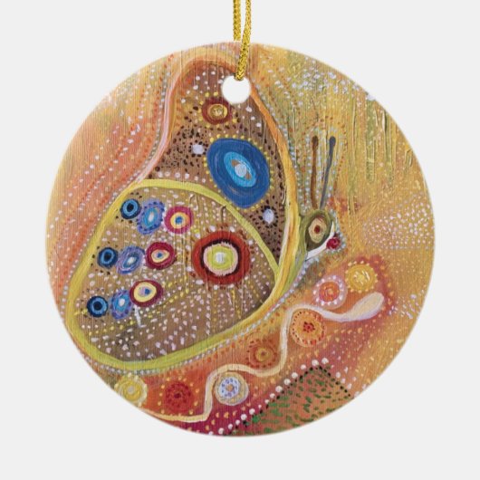 Circle Ornament Butterfly Art Painting (Voorkant)