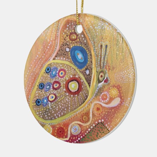Circle Ornament Butterfly Art Painting (Links)