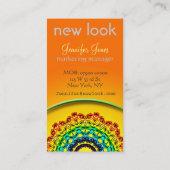 Circle Ornament Mandala Art, Visitekaartje (Achterkant)