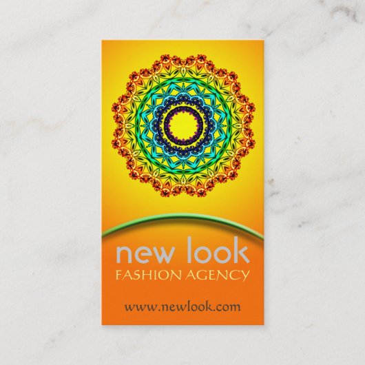 Circle Ornament Mandala Art, Visitekaartje (Voorkant)