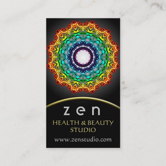 Circle Ornament Mandala Art, Visitekaartje (Voorkant)
