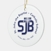 Circle Ornament met SJB Logo (Links)