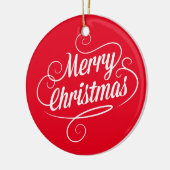 Circle Ornament met vrolijke prettige kersttekst (Links)