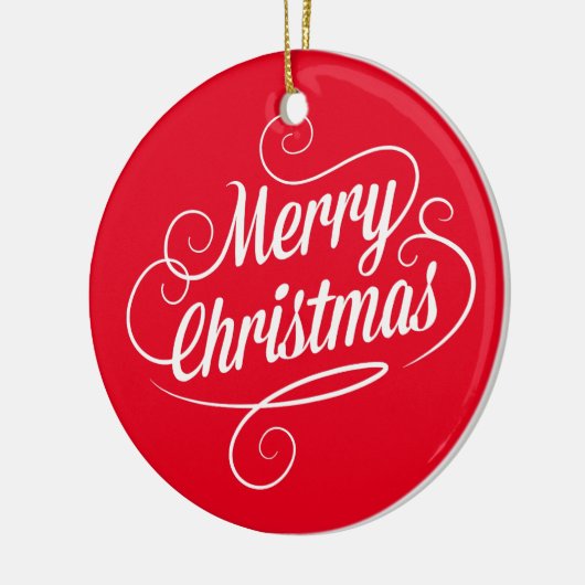 Circle Ornament met vrolijke prettige kersttekst (Links)