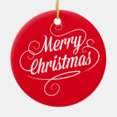 Circle Ornament met vrolijke prettige kersttekst (Achterkant)